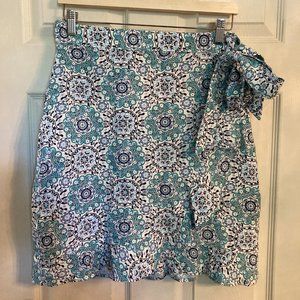 Loft Linen Blend Wrap Skirt - NWT